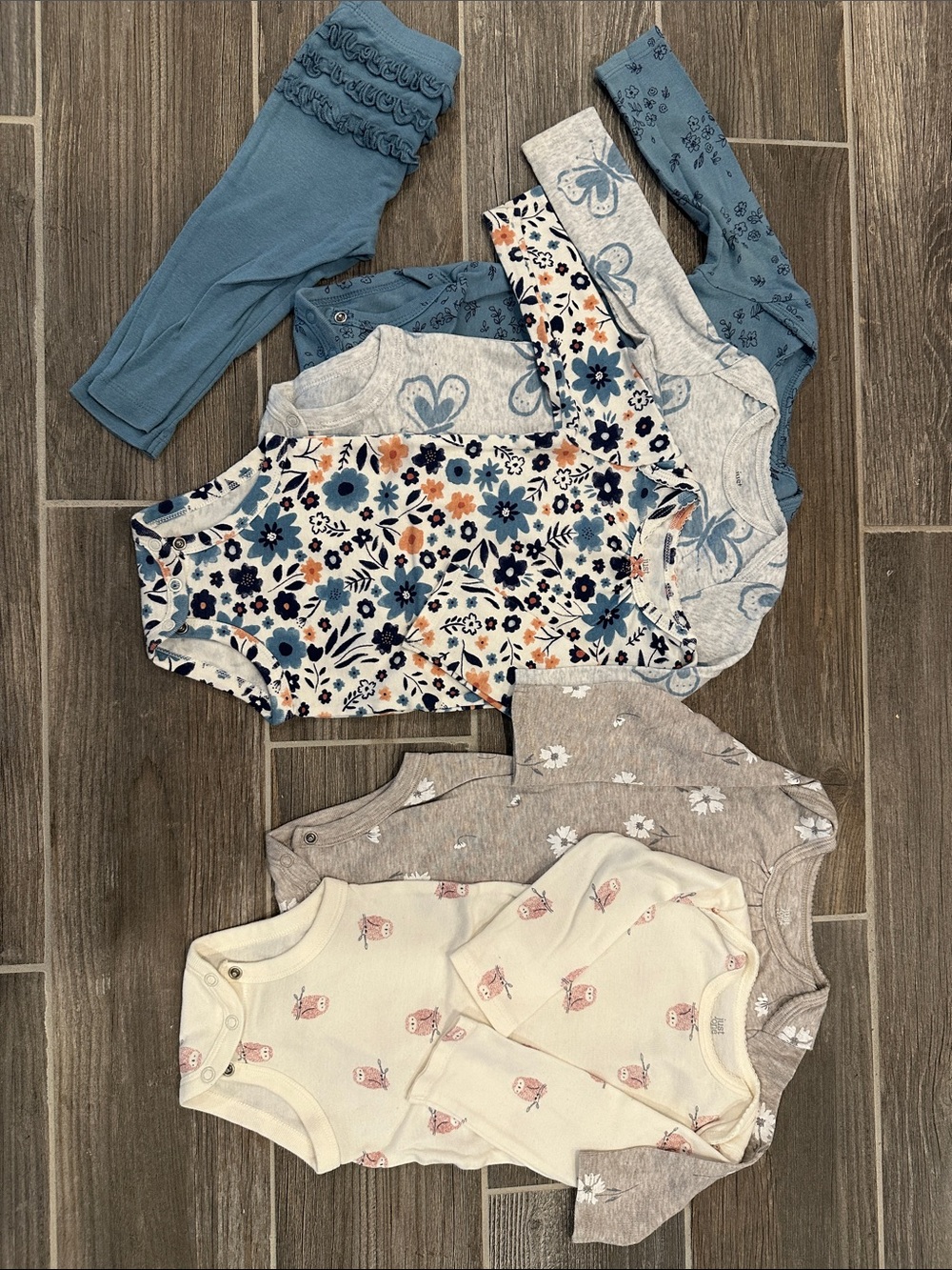 Just One You by Carter’s Baby Girl Long Sleeve Onesie & Pant Set -